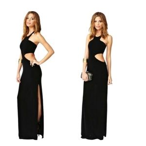 Nasty Gal cut out maxi dress